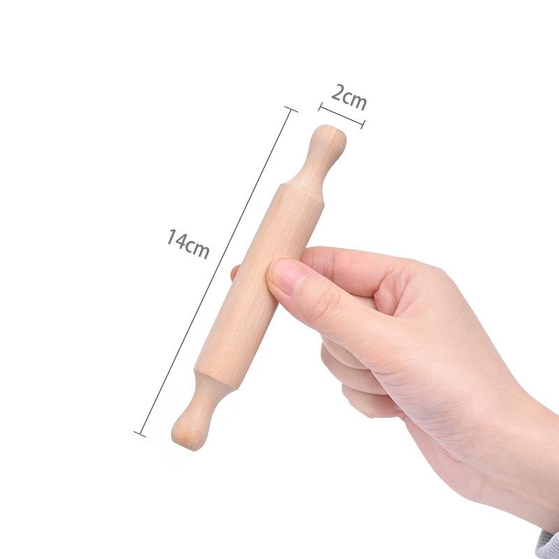 Mini Wooden Rolling Pin - A Heavy-duty Solid Wood Rolling Pin Suitable for Baking, Pizza, Pasta, and Clay Rolling Pins