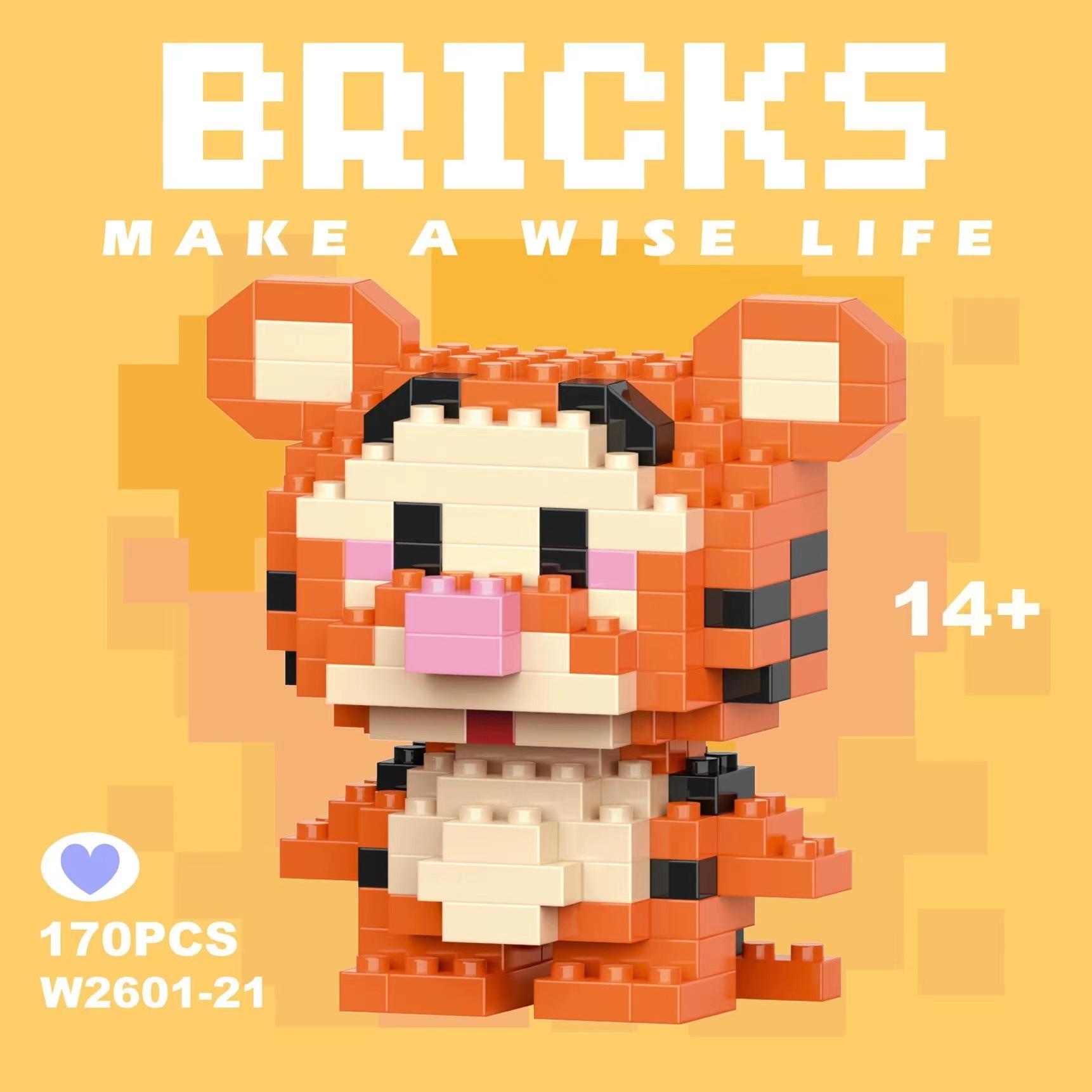 

No Box 6Cm High Building Blocks Stitch Kawaii Mini Desktop Ornaments Youth Toys Room Decoration Anime Cartoon Halloween