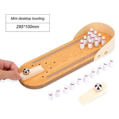 Juguete educativo - Mini juego de bolos de madera - A partir de 3 años - Interactivo - Divertido