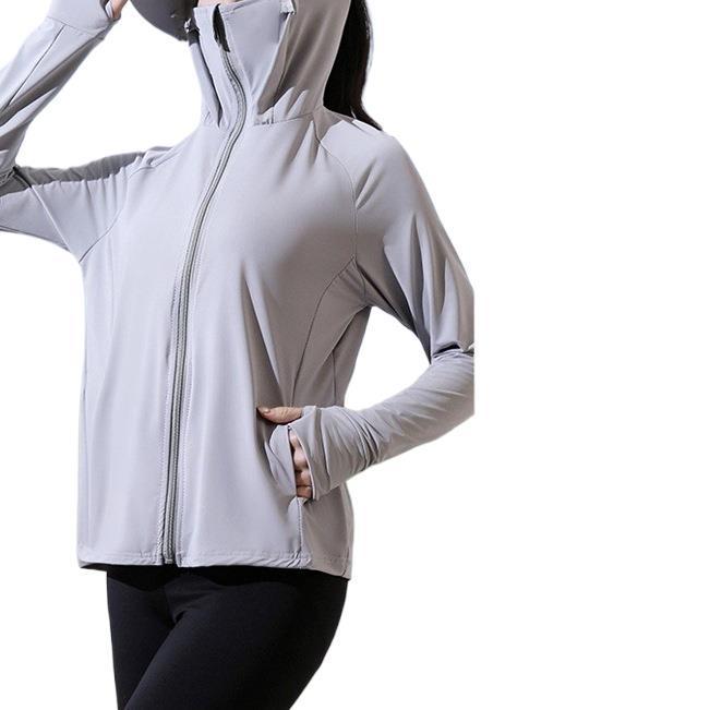 Women's Hooded Sun Protection Knit Cardigan – Lightweight Long Sleeve Outdoor Jacket
