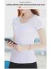 Women's Pure Cotton Short Sleeve Slim Fit Tee - Round Neck, Versatile Base Layer, New Style for Summer, Available In White and Black.