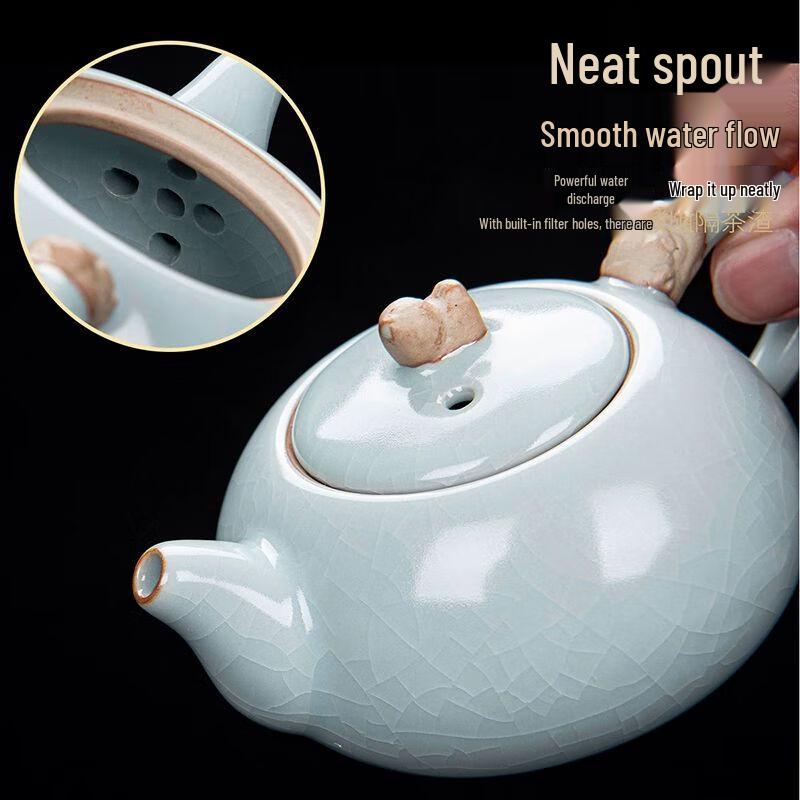 Japanese Style Ru Kiln Ceramic Kung Fu Tea Set