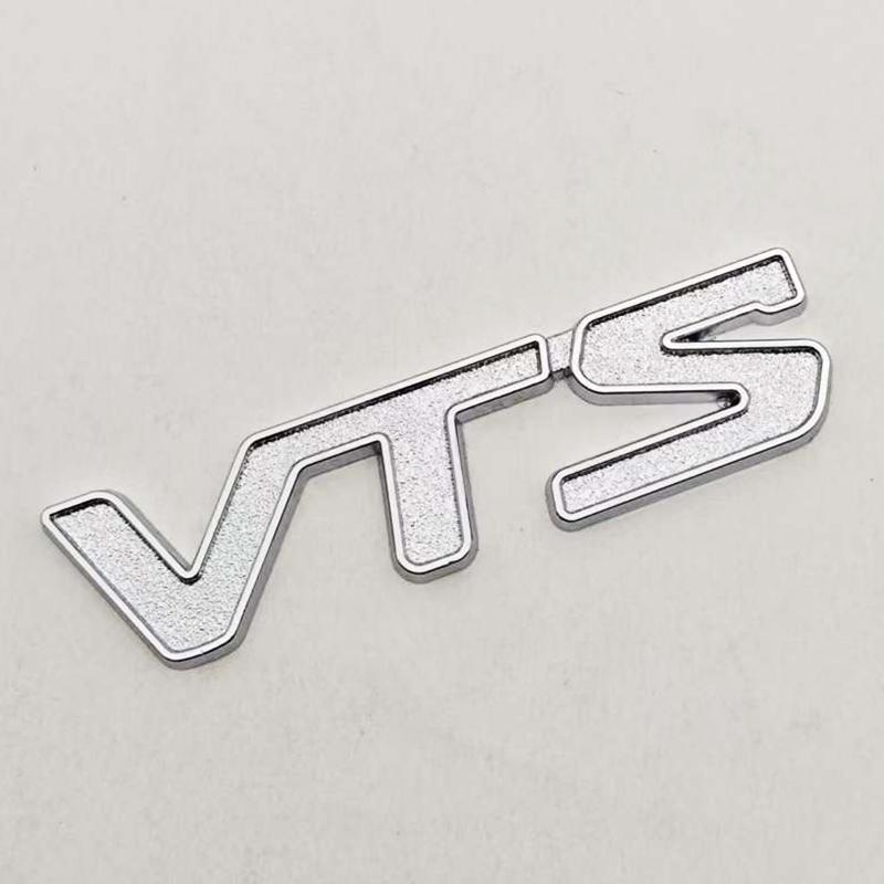 3D Metal Red Silver Color Car Sticker Logo V T S VTS Badge Emblem Sticker For Citroen C2 C3 C4 Quatre Saxo Xsara Jimny VTR