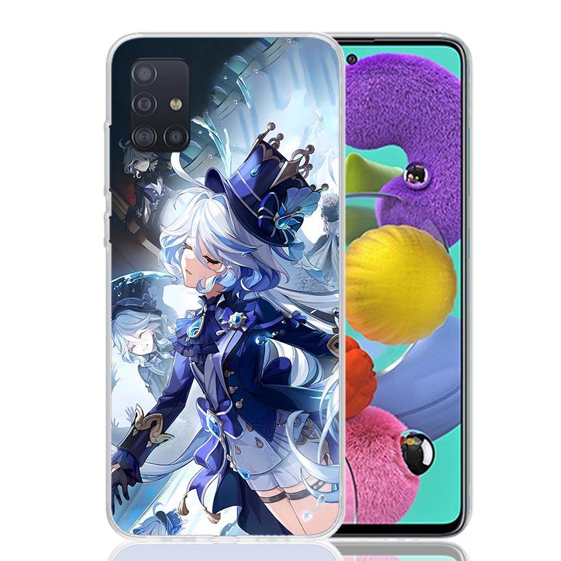 

Cute Furina Genshin Impact Phone Case for Samsung Galaxy A52 A51 A50S A12 A22 A32 A72 A10S A30S A31 A71 Note 20 Ultra 10 Plus S1 Samsung A50S