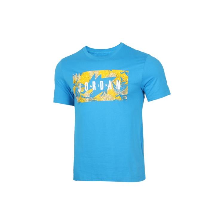 Nike AS Men s J POOLSIDE FLORAL Crew EQUATOR Blue CQ2061-482 XXL