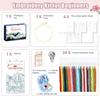 DIY Stitch Book,Embroidery Stitch Book on Linen Fabric,Comprehensive Guide with Various Patterns,Contains Multiple Sewing Tools,Beginners Enthusiasts