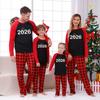 Prints Family Matching Long Sleeve Tops+Pants Set Family Matching Sets