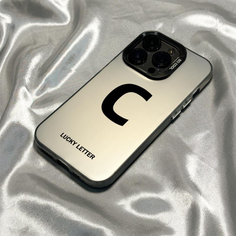 Applicable To Apple 15promax Mobile Phone Case, New iPhone14 Trendy Brand Simple Lucky Letter 13 Advanced 12