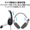 Elecom Over-Ear USB Headset HS-HP28UCBK Microphone Arm Large Earmuff Type USB Type-C Cable Included Black