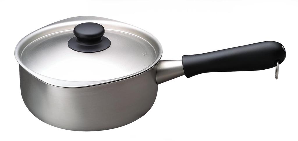 Yanagi Sori Stainless Steel Saucepan Matte Gas Stove Dishwasher Made In Features an Design with Protruding Spouts On Both Ensuring Smooth Pouring and