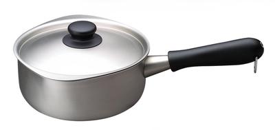 Yanagi Sori Stainless Steel Pot 18 for Gas Fire Dishwasher Made by Design On the Left and Suitable for Any Design with Protruding Spouts On the Left