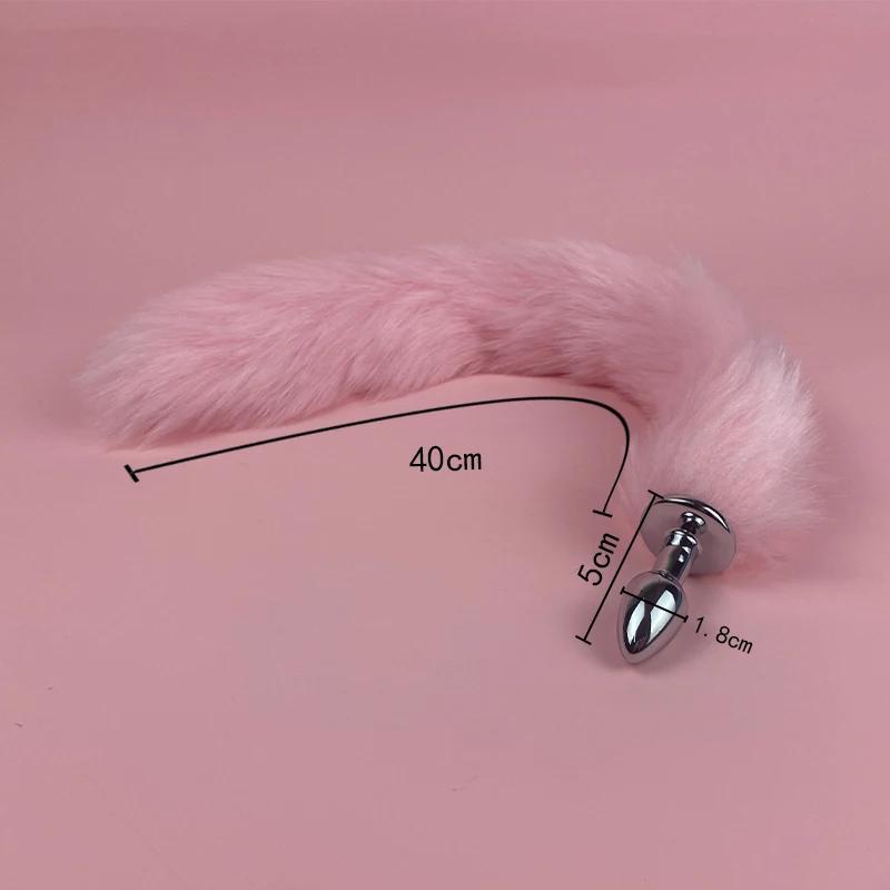 1.8/2.2CM Sexy Fox Anal Plug Mini Tail Anal Toys for Beginner Stainles Steel Cosplay Sex Toys for Couple Men Woman Adult Product