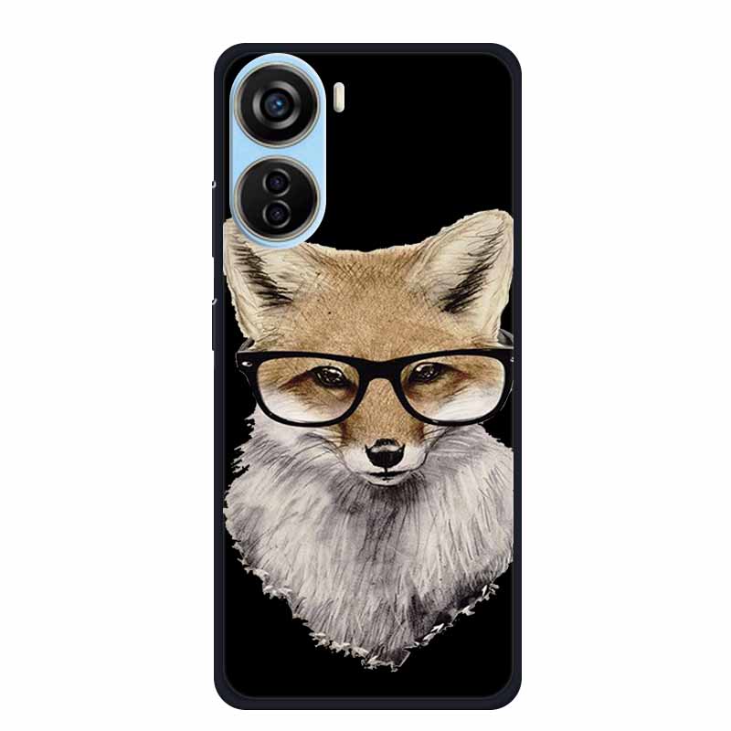 Schwarze Silikonhülle für ZTE Blade V50 Design 5G Libero 5G IV V41 Vita Axon 40 lite Handyhülle Cartoon Katze Weiche Rückseite Hülle
