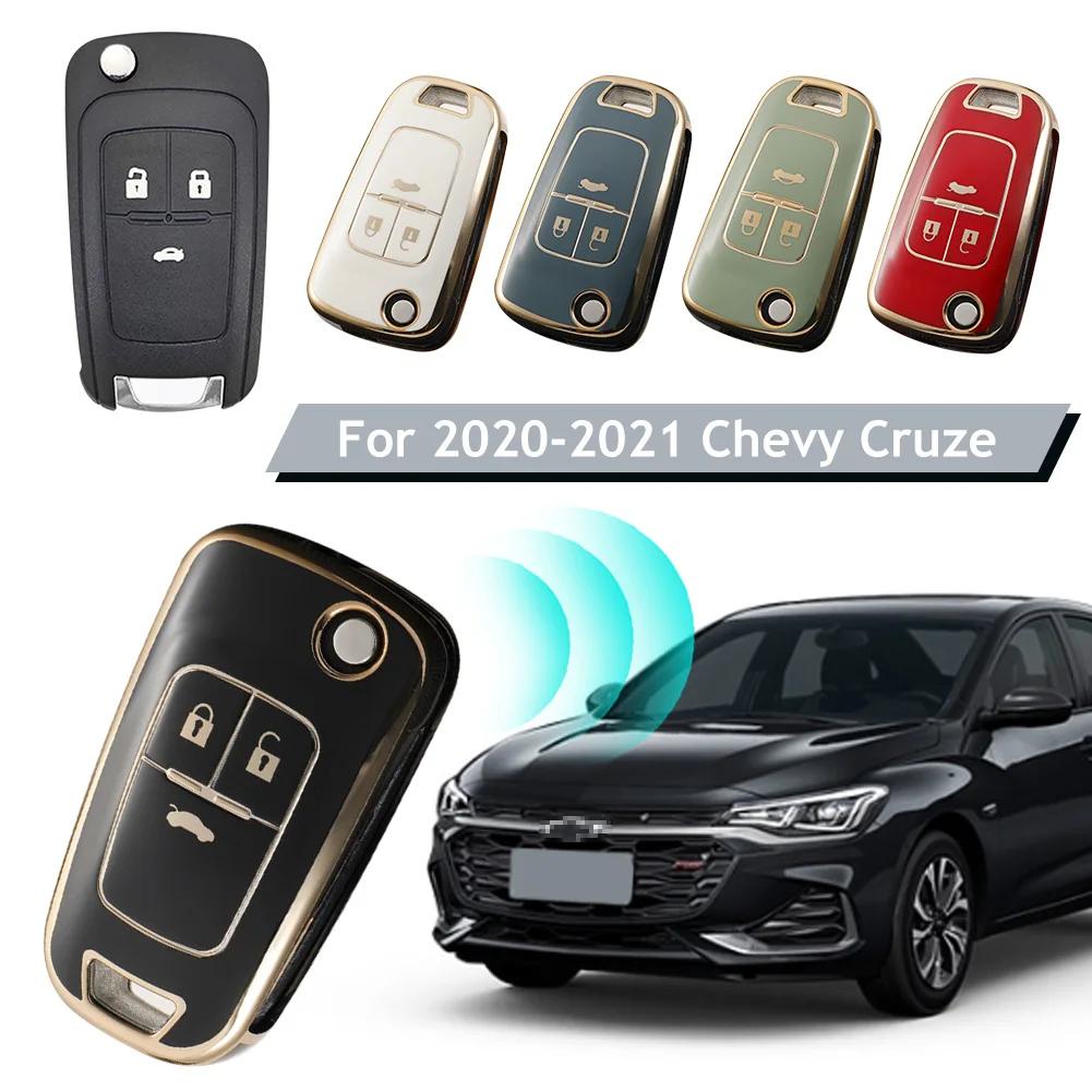 TPU Car Flip Key Case Cover Shell For Chevrolet Cruze Aveo Trax Sail Malibu Captiva Opel Vauxhall Astra J Corsa Insignia Mokka