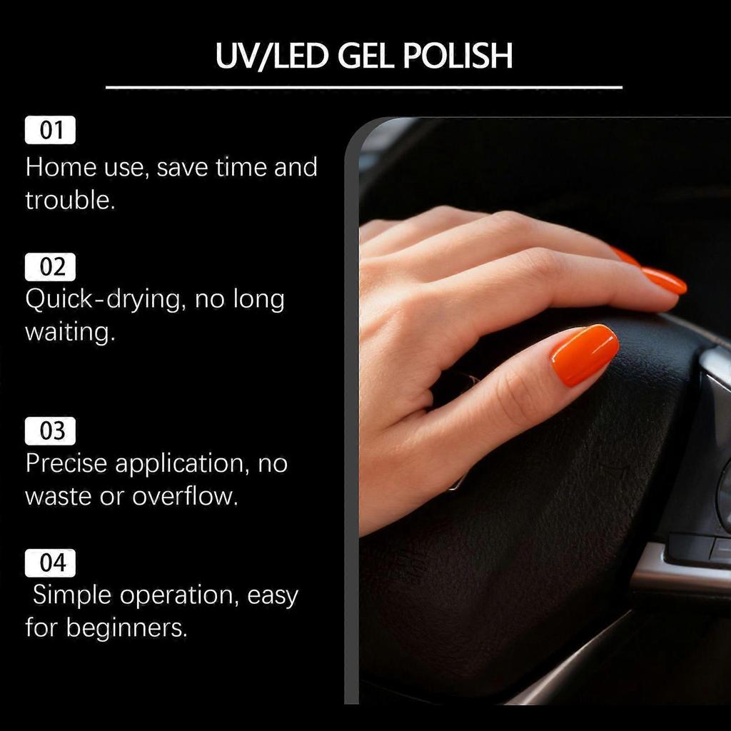 Confezione da 6 penne smalto per unghie, penna smalto gel 3 in 1