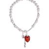 VENTFILLE 925 Sterling Silver Strawberry Tassel Bracelets for Women Girl Irregular Versatile Creative Jewelry Gift Dropshipping