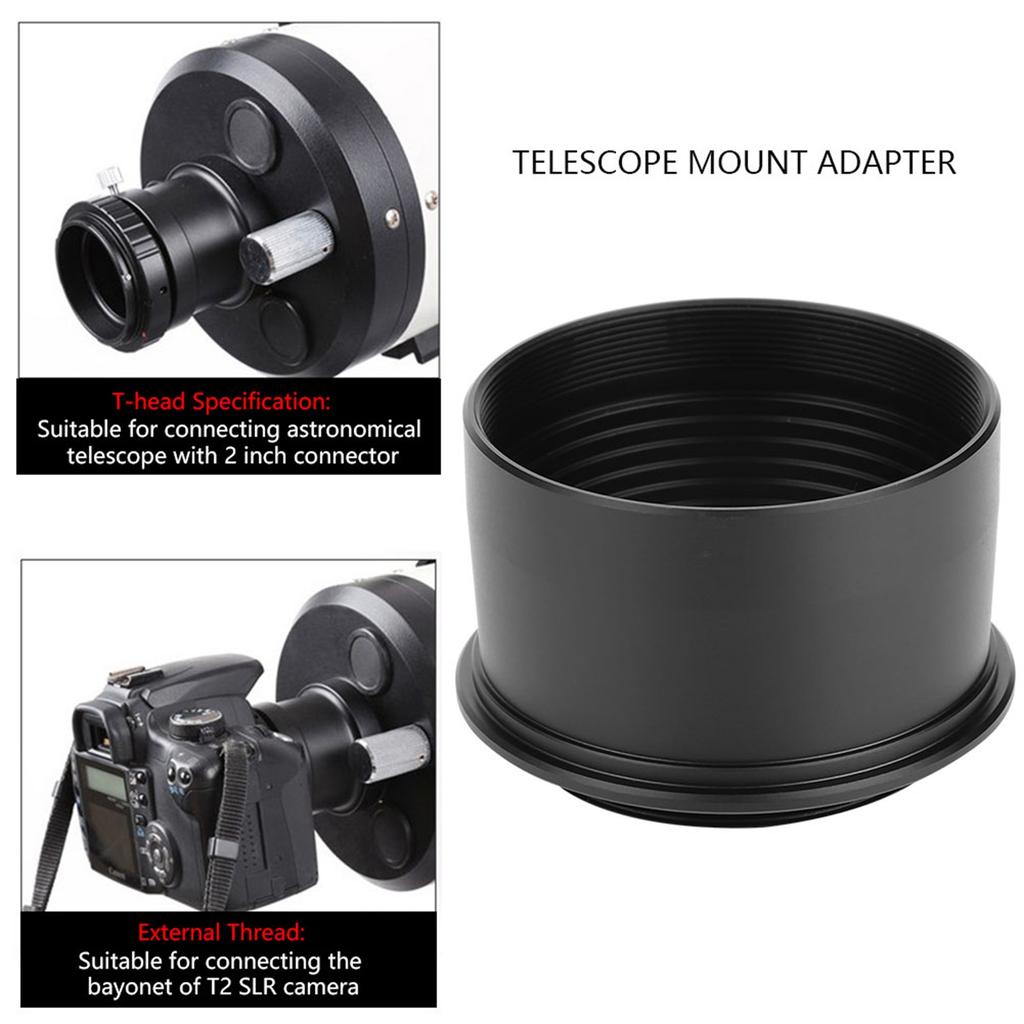 2 to T2 M42*0.75 Thread Telescope Eyepiece Camera Accessories Mount Adapter