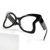 New butterfly shape decorative glasses women's personalized fashion high sense trend anti-blue flat mirror men