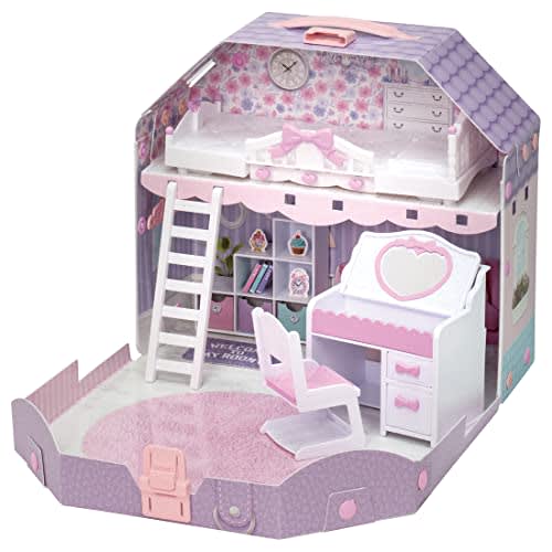 Takara Tomy Licca-chan with loft! Dreamy Licca-chan's room dress-up play house toy for ages 3 and up