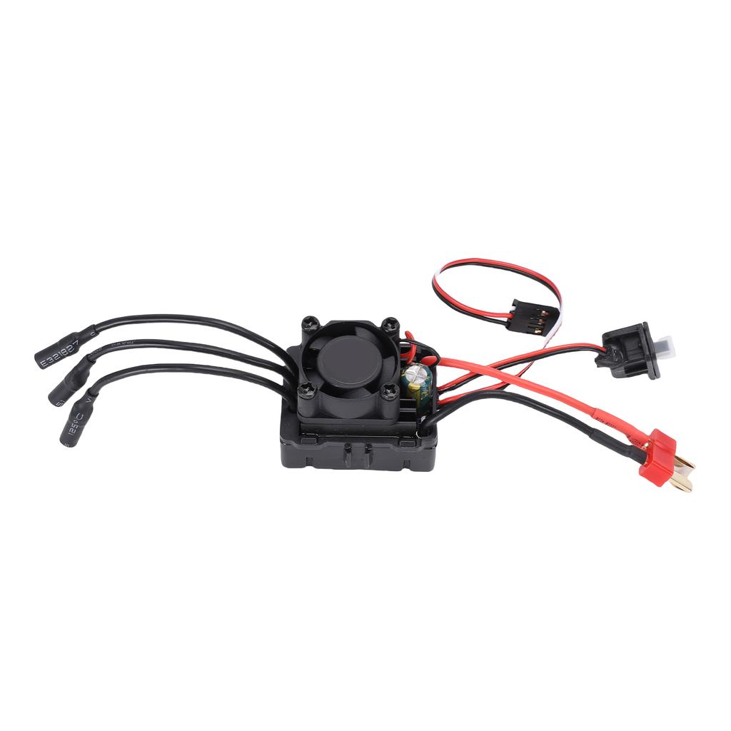 35A Brushless ESC for 1Celsius16 1Celsius14 RC Car, with Cooling Fan, Waterproof Rugged Design,  CelsiusNiMH Cutout, 120A Burst Current for Motors