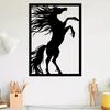 1pc Galloping Horse Metal Wall Art, Dynamic Iron Sculpture Outdoor Garden Decor, Equestrian Gift for Horse Lovers Patio Fence Thanksgiving Christmas