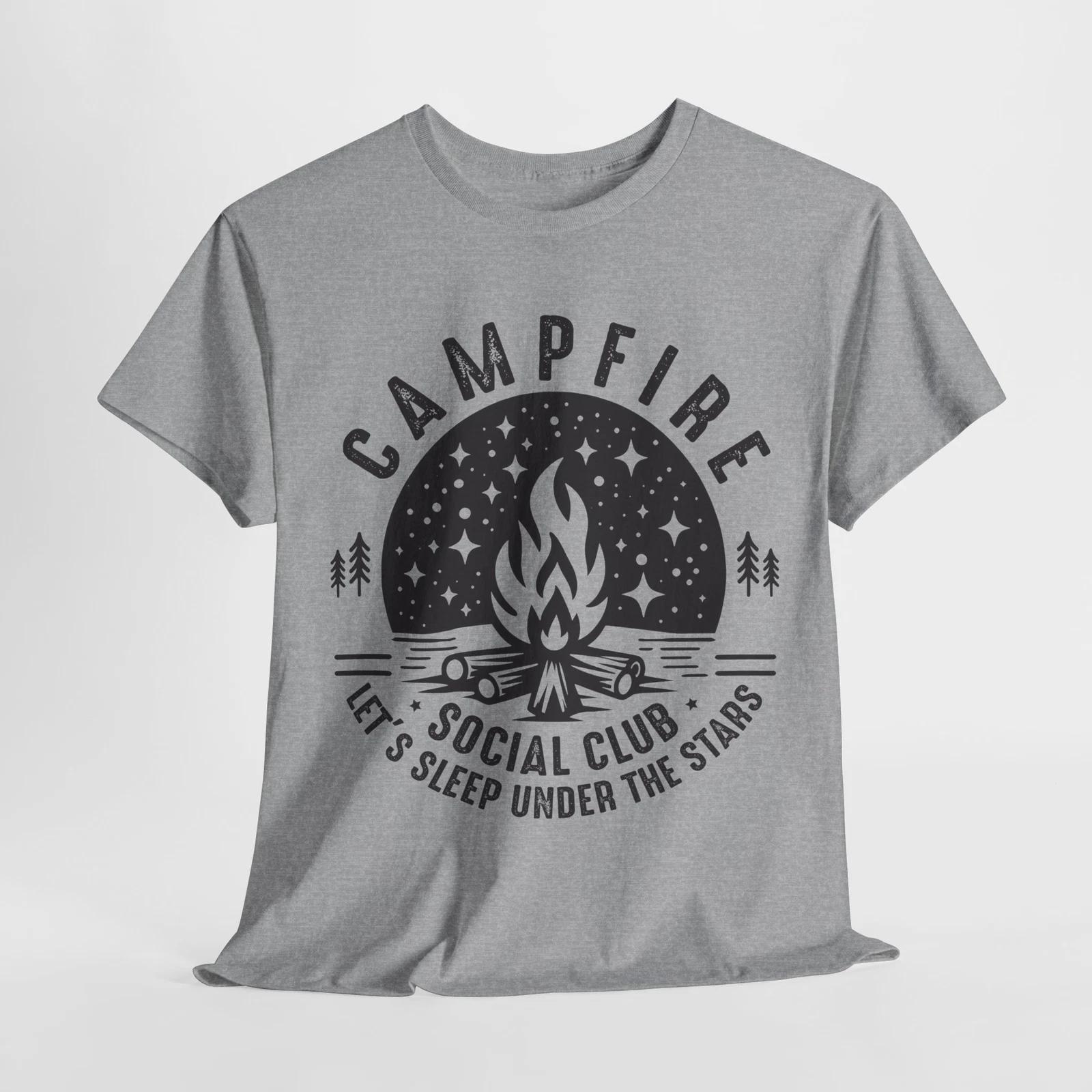 Wanderlust T-Shirt | Campfire Social Club Let’s Sleep Under The Stars Shirt 4XL