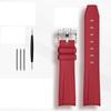 Rubber Watchband for Rolex Omega X Swatch Joint MoonSwatch Constellation Waterproof Sports 20mm Watch Strap Curved End Band