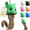 Squirrel Head Bird Feeder Outdoor Hanging Cartoon Garden Decor