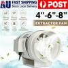 45W 220V 4"" Exhaust Fan Home Silent Inline Pipe Duct Fan Bathroom Extractor Ventilation Kitchen Toilet Wall Air Cleaning