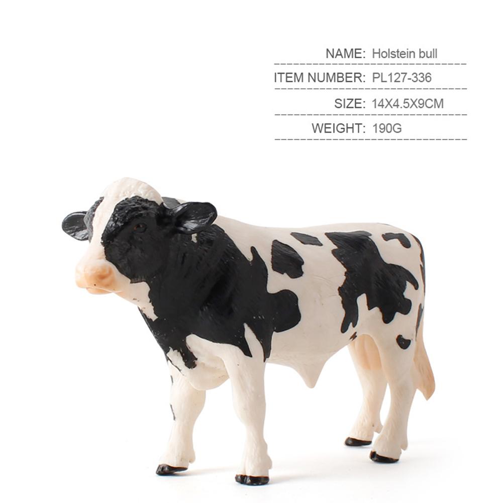 Simulation Milk Cow Action Figures Realistic Cute Farm Animals Model Ornaments For Children Collection
