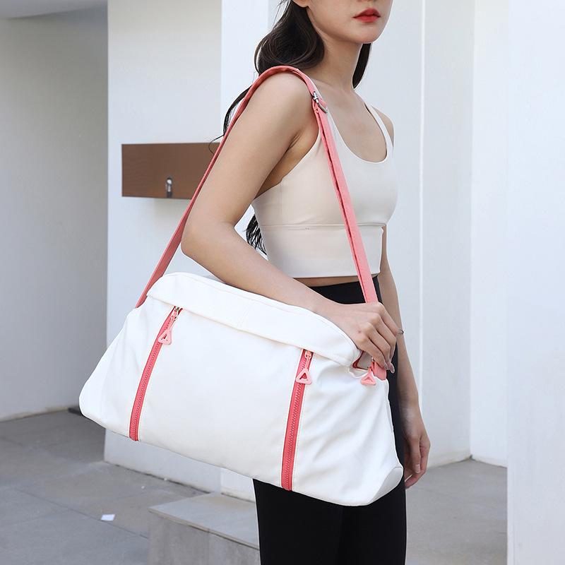 Women's Large Capacity Solid Color Sports & Travel Bag for Short Trips