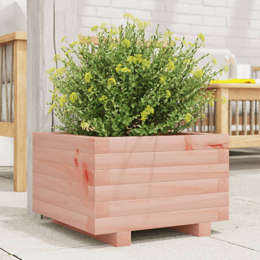 Plant Pot 40x40x26.5 cm Solid Douglas Fir Wood