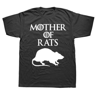 Sommer Lustige Rattenmutter Herren T-Shirt Streetwear Lässig Kurzarm Druck Baumwolle Hip Hop Lässig Rattenmutter T-Shirt Oberteile Tee