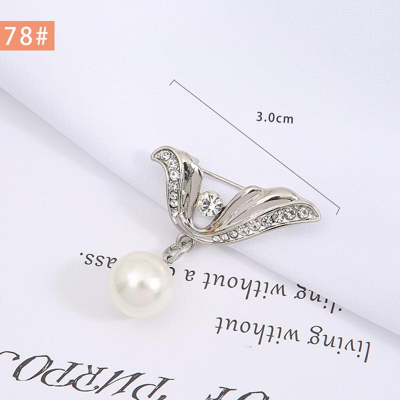 Pearl Anti-Exposure Brooch: Women's Waist-Cinching Pin & Clothing Decoration