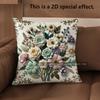 2D Boho Vintage Floral Throw Pillow Cases** Pattern Cushion Cover Suitable For Sofa Bedroom Car Pillow Cover