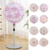 Housse de ventilateur électrique en dentelle et fleurs Anti-pollution Anti-poussière Pour ventilateur sur pied/de bureau Manchon Anti-pincement de main Rond