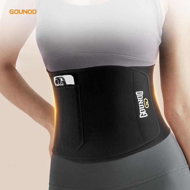 Gounod Sports Sweat Belt for Fitness Running Cycling Heat Gathering Waist Sweating Abdomen Workout