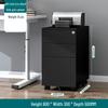 WEZHO Mobile 3-Drawer Steel Storage Cabinet