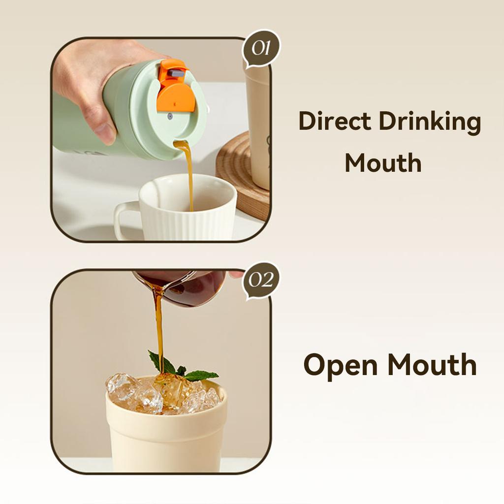 WORTHBUY Office Coffee Mug Plastic Coffee Cup Camping Portable Direct Drinking Cup With Rope Leak Proof Juice Tea Milk Water Mug