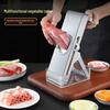 Adjustable Manual Meat and Vegetable Slicer - Multi-Functional Grater & Cutter