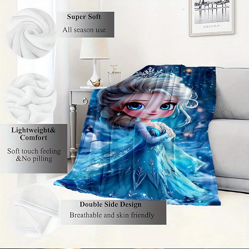 1pc Velvet Bedding Throw Blanket for Sofa Blanket, Gift, Home Decor, Winter Wonderland Pattern,