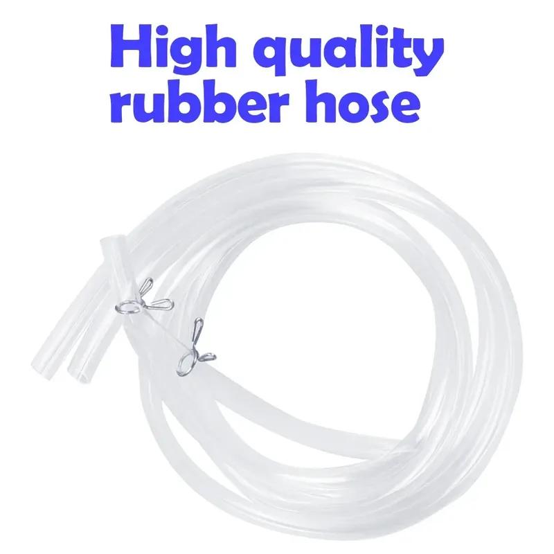 Siphon Hand Pump Portable Manual 8mm Car Fuel Transfer Pump for Gas Petrol Diesel Oil Liquid with Hoses