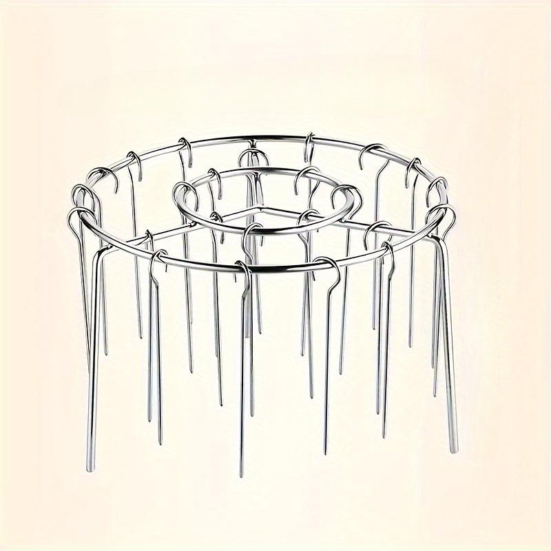 

1PC Stainless Steel Stand Grill with Skewers, Suitable for Air Fryer Ovens, A Must for Kitchens and Outdoor Barbecues