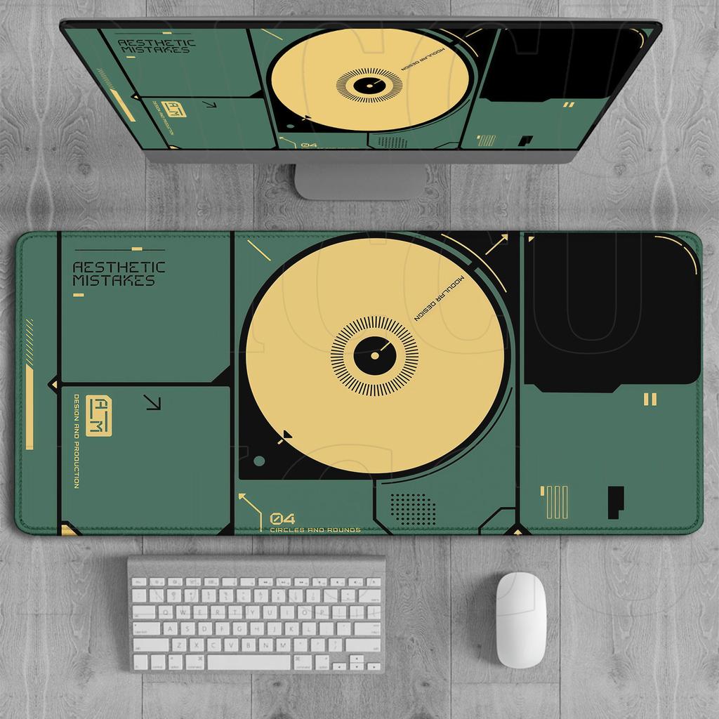 Recorder Gaming record Maximum size xcm Mouse Pad Non Slip Keyboard Retro Style XXL Laptop Desk Mat PC Accessories Carpet