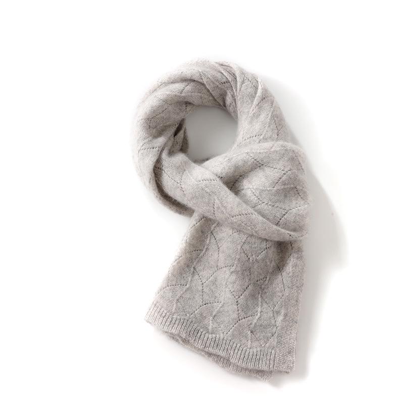 Women's Goat Cashmere Knit Scarf - Autumn/Winter Neck Warmer