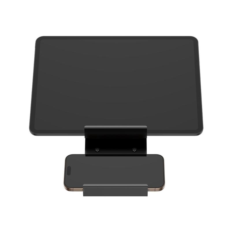 Metall-Handy-Wandhalterung Halter Platzsparendes Design Breite Kompatibilität für Geräte bis 22 mm für Küche Badezimmer Büro