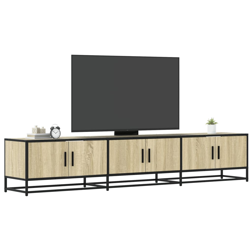 TV Stand in Sonoma Oak Finish 210 x 35 x 41 cm Particleboard