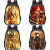 Cartoon Anime Themed Large Capacity Double Layer Backpack For Boys In Oxford Fabric