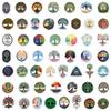 50Pcs Nordic-Style Tree Of Life Graffiti Stickers Retro Pattern Totem Tree Cartoon Decal Diy Luggage Phone Scrapbook Kid Toys