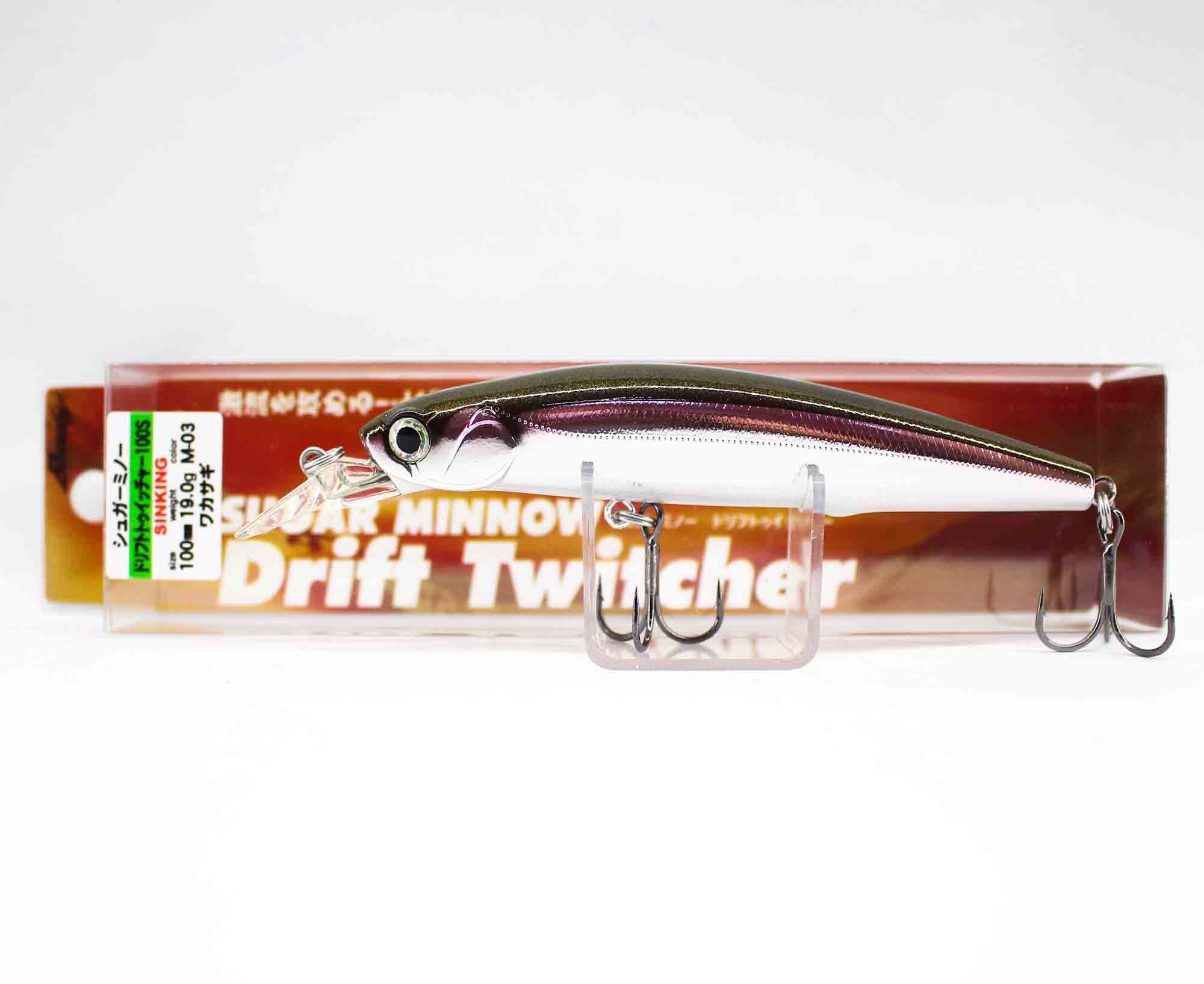 

Тонущая приманка Bassday Sugar Minnow Drift Twitcher 100S 19 грамм M-03 (2493)